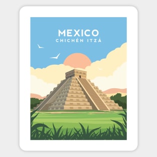 Mexico - Chichen Itza of Yucatan Peninsula Sticker